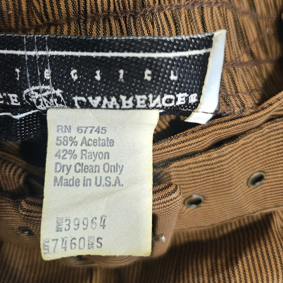 High Waist Belted Brown Shorts | Vintage Maggie Lawrence Pleated Shorts - Picture 6 of 6